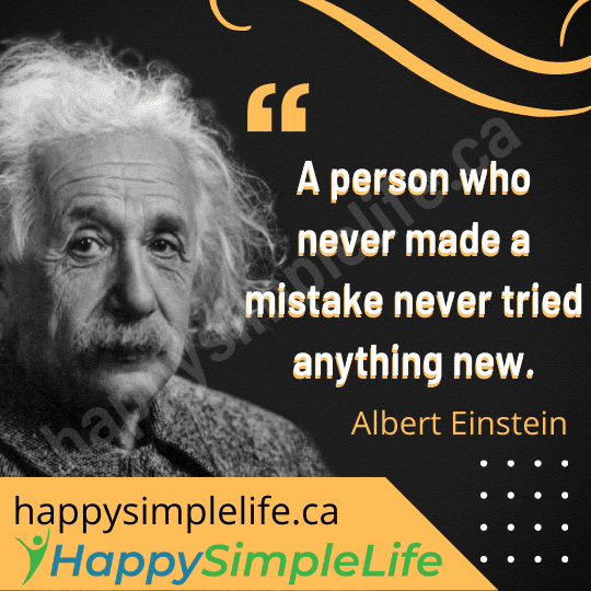 A person who never made a mistake never tried anything new.